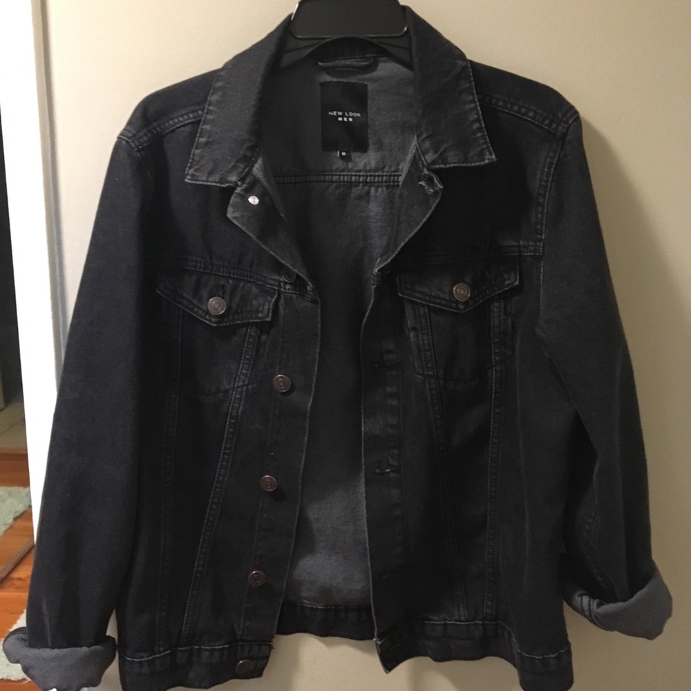 Black denim jacket